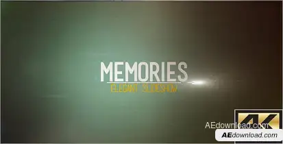 Memories Elegant Slideshow Video Displays template preview