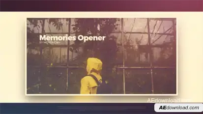 Memories Opener Video Displays template preview