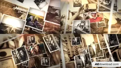 Memories Parallax Slideshow Video Displays template preview