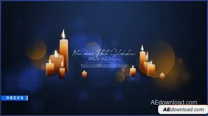 Memories Photo Slideshow/ Candles/ Rest and Peace/ Farewell Video/ Fire/ Particles/ Lens Flare Light Openers template preview