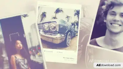 Memories Slideshow Video Displays template preview