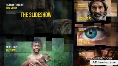 Memories Slideshow Video Displays template preview