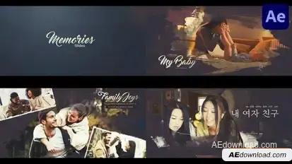 Memories Slideshow for After Effects Openers template preview