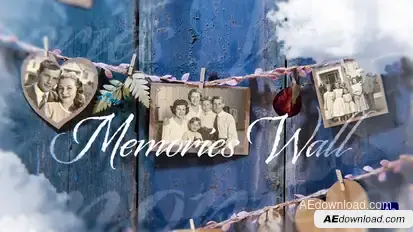 Memories Wall Cinematic Slideshow Intro Openers template preview