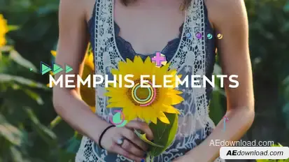 Memphis Elements Elements template preview