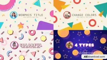 Memphis Titles Titles template preview