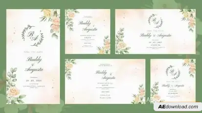 Merger Wedding Invitation Openers template preview