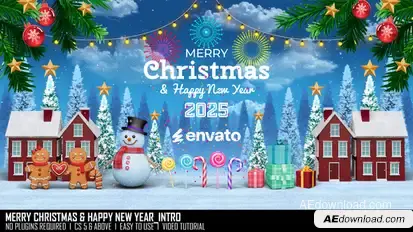 Merry Christmas & Happy New Year_Intro Openers template preview