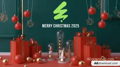 Videohive Merry Christmas 2025 Video Displays template preview