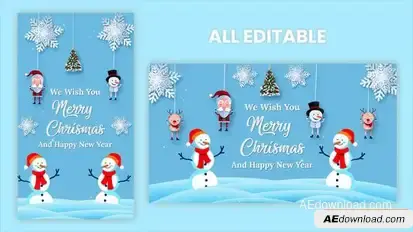 Videohive Merry Christmas 55580544 Openers template preview