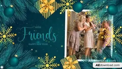 Merry Christmas And Happy New Year Openers template preview