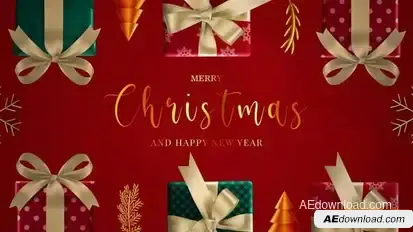 Merry Christmas And Happy New Year Opener Openers template preview
