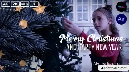 Merry Christmas and Happy New Year Slideshow broadcast-packages template preview