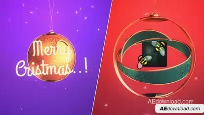 Merry Christmas Ball Logo Logo Stings template preview