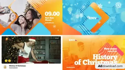 Merry Christmas Broadcast Pack broadcast-packages template preview