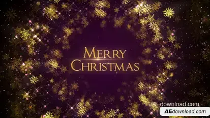 Merry Christmas Greetings Titles template preview