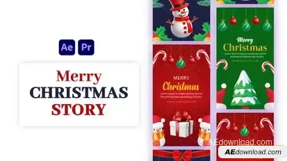 Videohive Merry Christmas | Happy New Year | Instagram stories Openers template preview