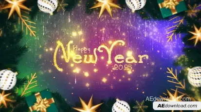 Christmas $ New Year 2026 Titles template preview