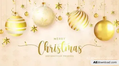 Merry Christmas Ident Openers template preview