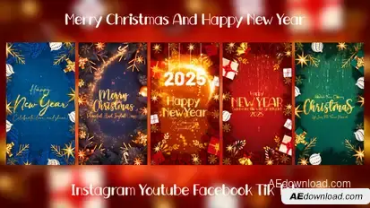 Christmas Vertical & Christmas Reel Openers template preview