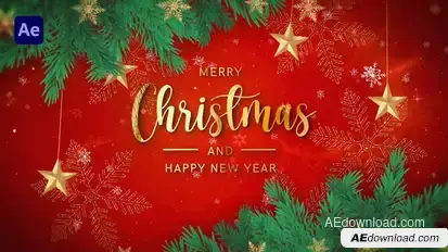 Merry Christmas Intro 2025 II Happy New Year 2025 Openers template preview