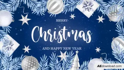 Merry Christmas  Intro 2026 Video Displays template preview