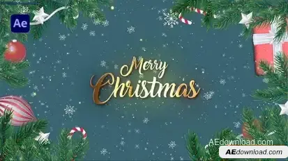 Merry Christmas Intro Openers template preview