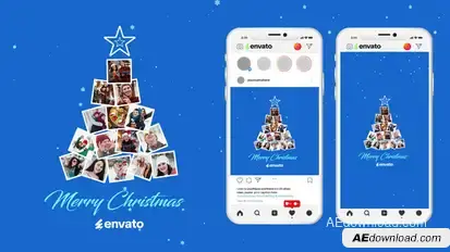 Merry Christmas Intro Openers template preview