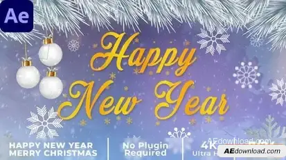 Merry Christmas Intro | Happy New Year Intro Openers template preview