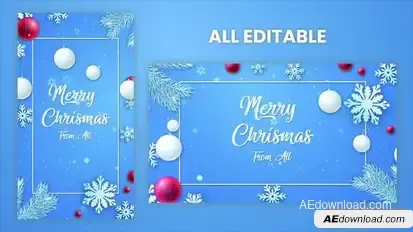 Videohive Merry Christmas Intro Opener Openers template preview