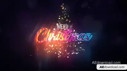 Merry Christmas Logo Opener Logo Stings template preview