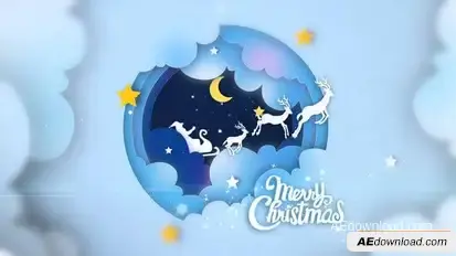 Merry Christmas Logo Reveal Logo Stings template preview