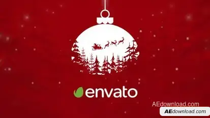 Merry Christmas Logo Reveal Logo Stings template preview