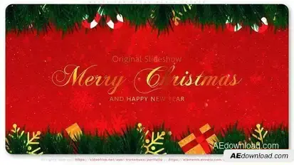 Merry Christmas Media Opener Openers template preview