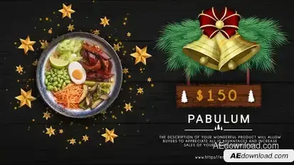 Merry Christmas Menu Restaurant Promo Product Promo template preview