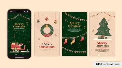 Videohive Merry Christmas Season Instagram Stories | Happy New Year Story Openers template preview