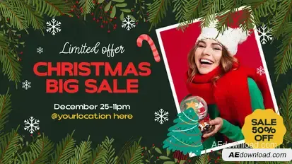 Merry Christmas Slider Promo Product Promo template preview