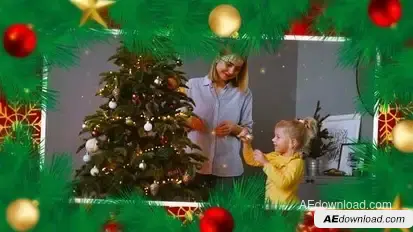 Merry Christmas Slideshow Openers template preview