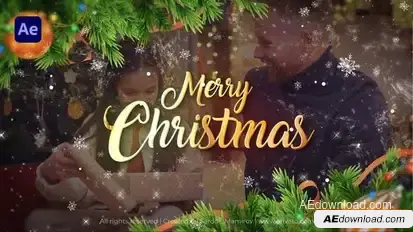 Merry Christmas Slideshow Openers template preview