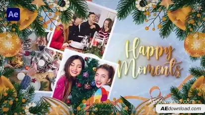 Merry Christmas Slideshow II New Year 2024 Openers template preview