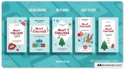 Merry Christmas Stories V2 Openers template preview