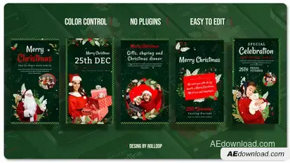 Merry Christmas Stories V3 Openers template preview