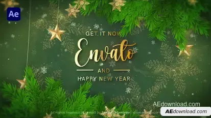 Merry Christmas Text Reveal 2025 Openers template preview