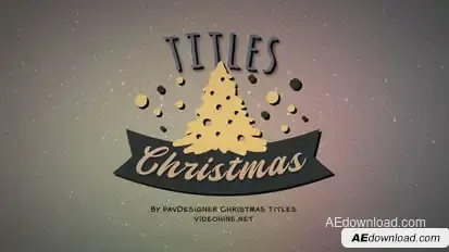 Merry Christmas Titles Titles template preview