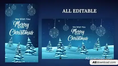 Videohive Merry Christmas Wishes 55370547 Openers template preview