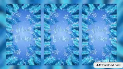 Videohive Merry Christmas Wishes Vertical Titles template preview