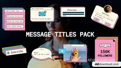 Message Titles Pack Titles template preview