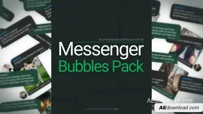 Messenger Bubbles Pack Titles template preview