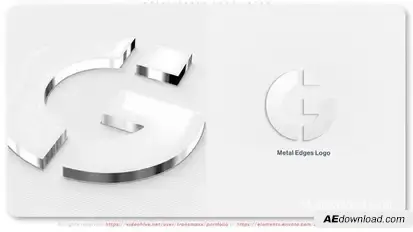 Metal Edges Logo Intro Logo Stings template preview