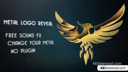 Metal Logo Reveal Logo Stings template preview
